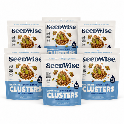 Ozery Bakery Super Seed Crunch Clusters Sweet and Salty Plant Based Vegan Keto Snack 5.3 oz