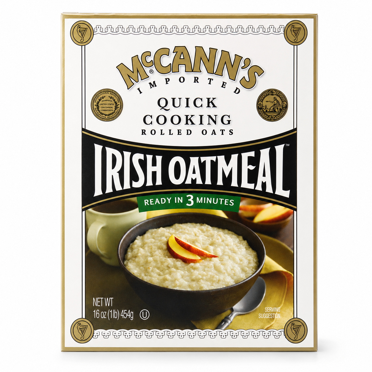 McCann's Irish Oatmeal Quick Cooking Rolled Oats 16 oz