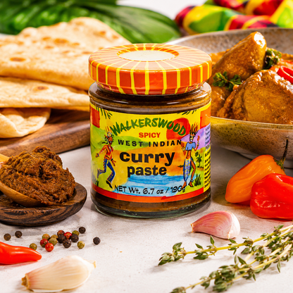 Walkerswood Spicy West Indian Curry Paste, Product of Jamaica, Single Bottle 6.7 oz