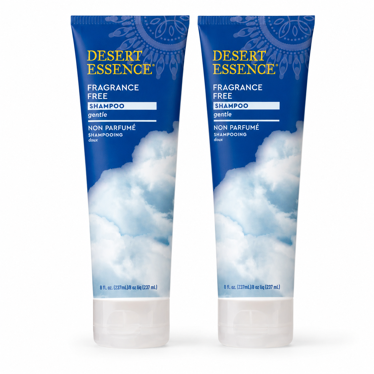 Desert Essence Organic Fragrance Free Shampoo Liquid Unscented Organic For Sensitive Scalp Nourishing Aloe Vera Jojoba Oil Pro-Vitamin B5 8 fl oz