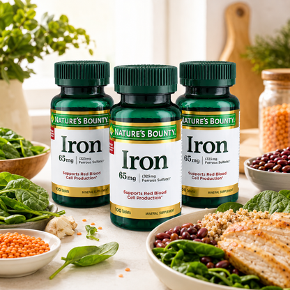 Nature's Bounty Iron Tablets 65 mg 100 ct