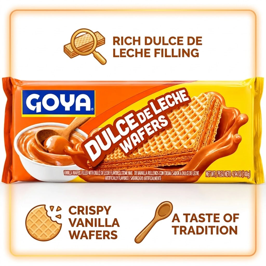 Goya Dulce de Leche Wafer Cookies, 4.94 oz Goya