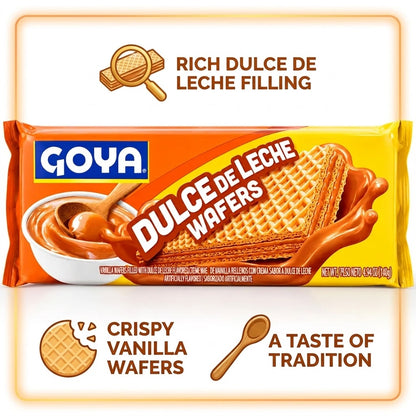 Goya Dulce de Leche Wafer Cookies, 4.94 oz Goya