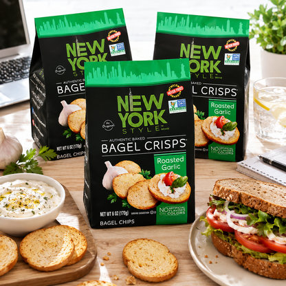New York Style Garlic Bagel Crisps 7.2 oz New York Style