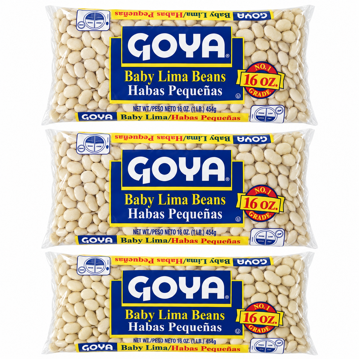 Goya Baby Lima/Habas Pequenas 16 oz (Pack of 3). Goya