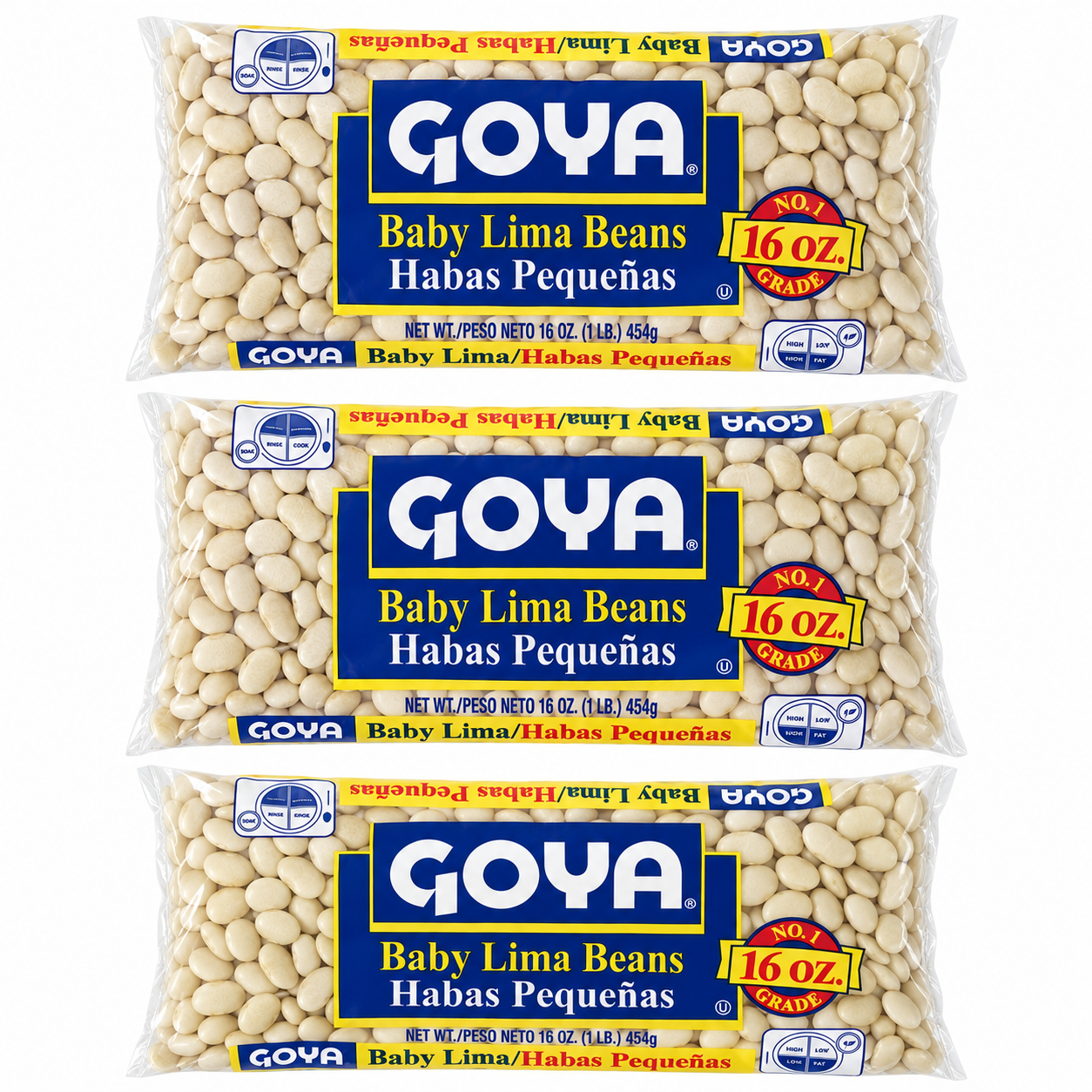 Goya Baby Lima/Habas Pequenas 16 oz (Pack of 3). Goya