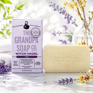 Grandpa's Witch Hazel Bar Soap Soft and Gentle, 4.25 Ounce