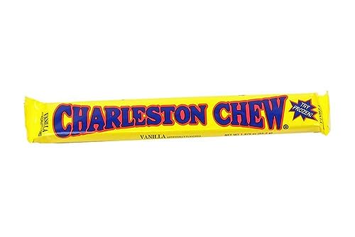 Charleston Chew Vanilla - 53.2g Classic Retro American Candy BAR - 4 Bars Charleston Chew