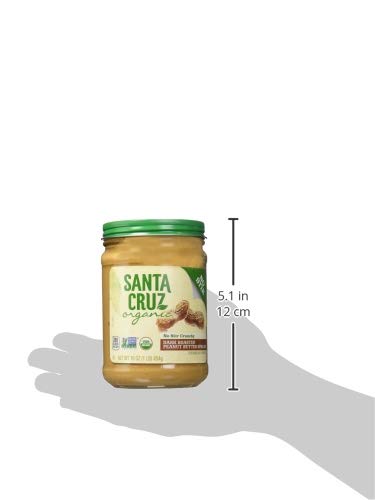 Santa Cruz ORGANIC Peanut Butter Dark Roasted Crunchy No Stir 16 oz