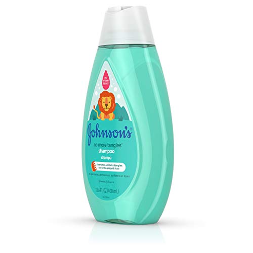 Johnson's No More Tangles Detangling Shampoo for Toddlers and Kids, Gentle No More Tears Formula, Hypoallergenic and Free of Parabens, Phthalates, Sulfates and Dyes, 13.6 fl. oz (Pack of 3)
