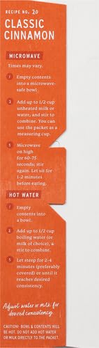 Purely Elizabeth Superfood Vegan Oatmeal Classic Cinnamon 9.12 Oz 6 Packets