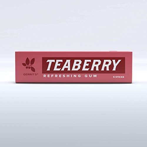 Gerrit's Teaberry Gum Chewing Gum 5 Pieces (Pack of 5)