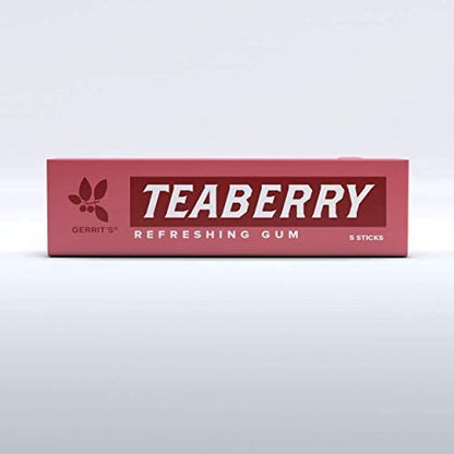 Gerrit's Teaberry Gum Chewing Gum 5 Pieces (Pack of 5)
