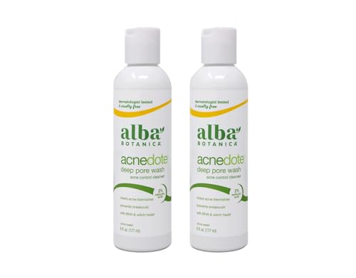 Alba Botanica Natural Acnedote Deep Pore Wash, 6 oz (Pack of 2) Alba Botanica