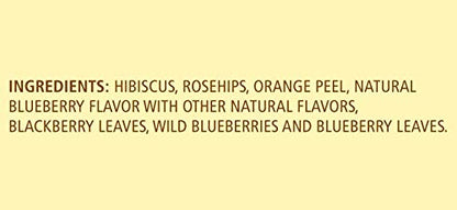 Celestial Seasonings, True Blueberry Herb Tea, 20 ct