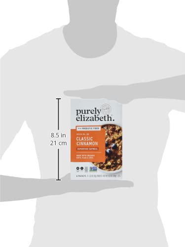Purely Elizabeth Superfood Vegan Oatmeal Classic Cinnamon 9.12 Oz 6 Packets
