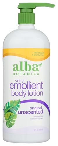 Alba Botanica Lotion Emollient Unscented, 32 fl oz Alba Botanica
