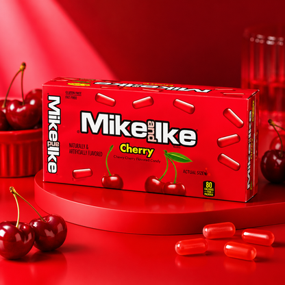 Mike and Ike Cherry Chewy Candies 0.78 oz Box (Pack of 24)