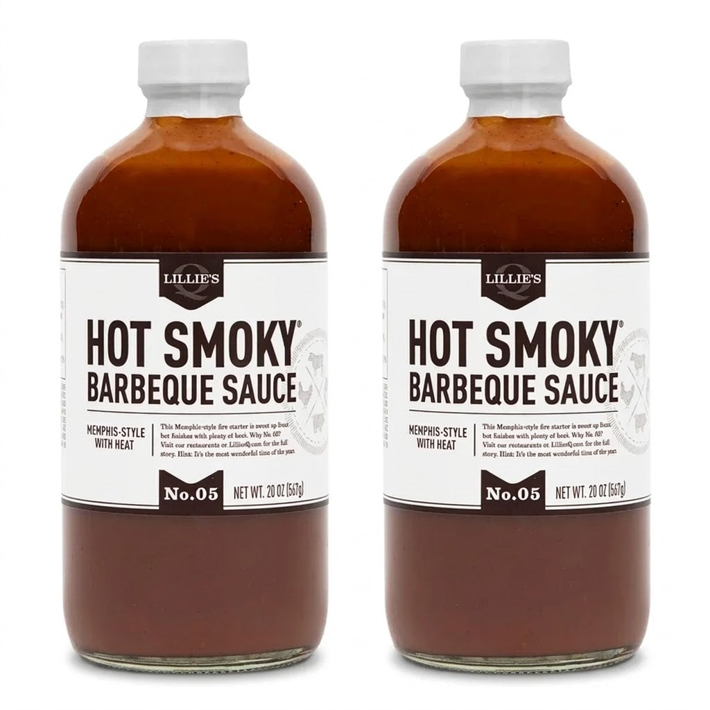 Lillie's Q Hot Smoky Barbecue Sauce, 21 oz (Pack of 2) Lillie's Q