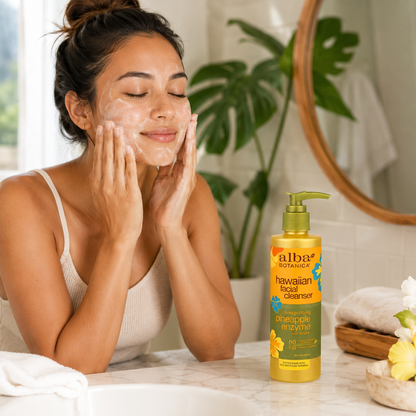 Alba Botanica Hawaiian Enzyme Face Cleanser, Pineapple, 8 oz