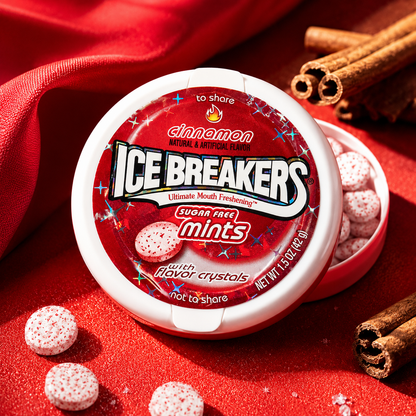 HERSHEY'S Ice Breakers Cinnamon Mints Tins