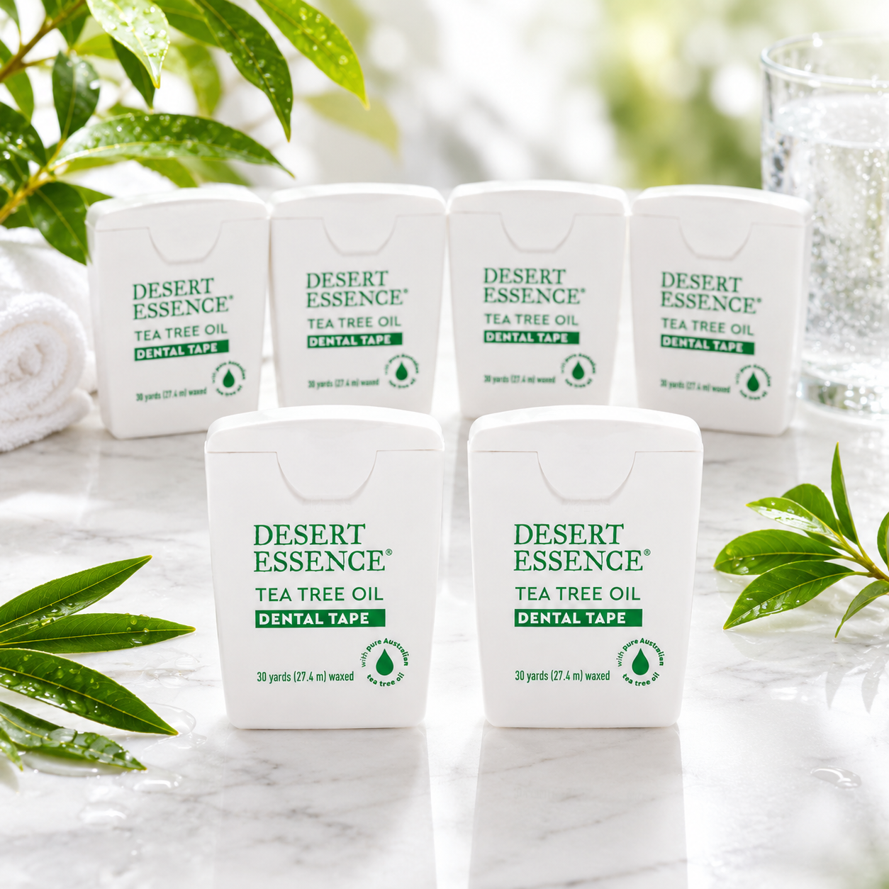 Desert Essence Tea Tree Oil Dental Tape 30 Yards Naturally