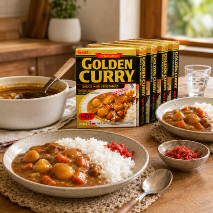 S&B Curry Gold Vegetable Hot Seasoning 8.1 oz