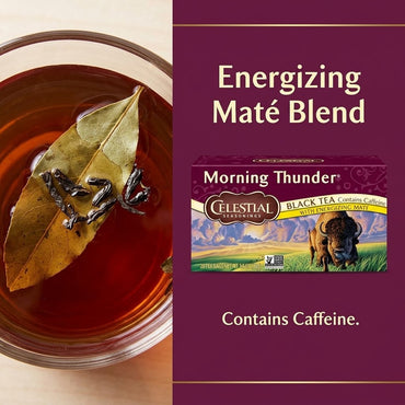 Celestial Seasonings Black Tea, Morning Thunder, 20 Count Celestial Seasonings