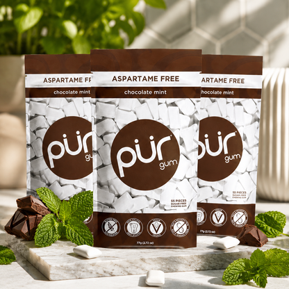 PUR Gum Chocolate Mint Sugar-Free Chewing Gum 2.72 oz