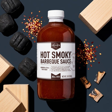 Lillie's Q Hot Smoky Barbecue Sauce, 21 oz Lillie's Q