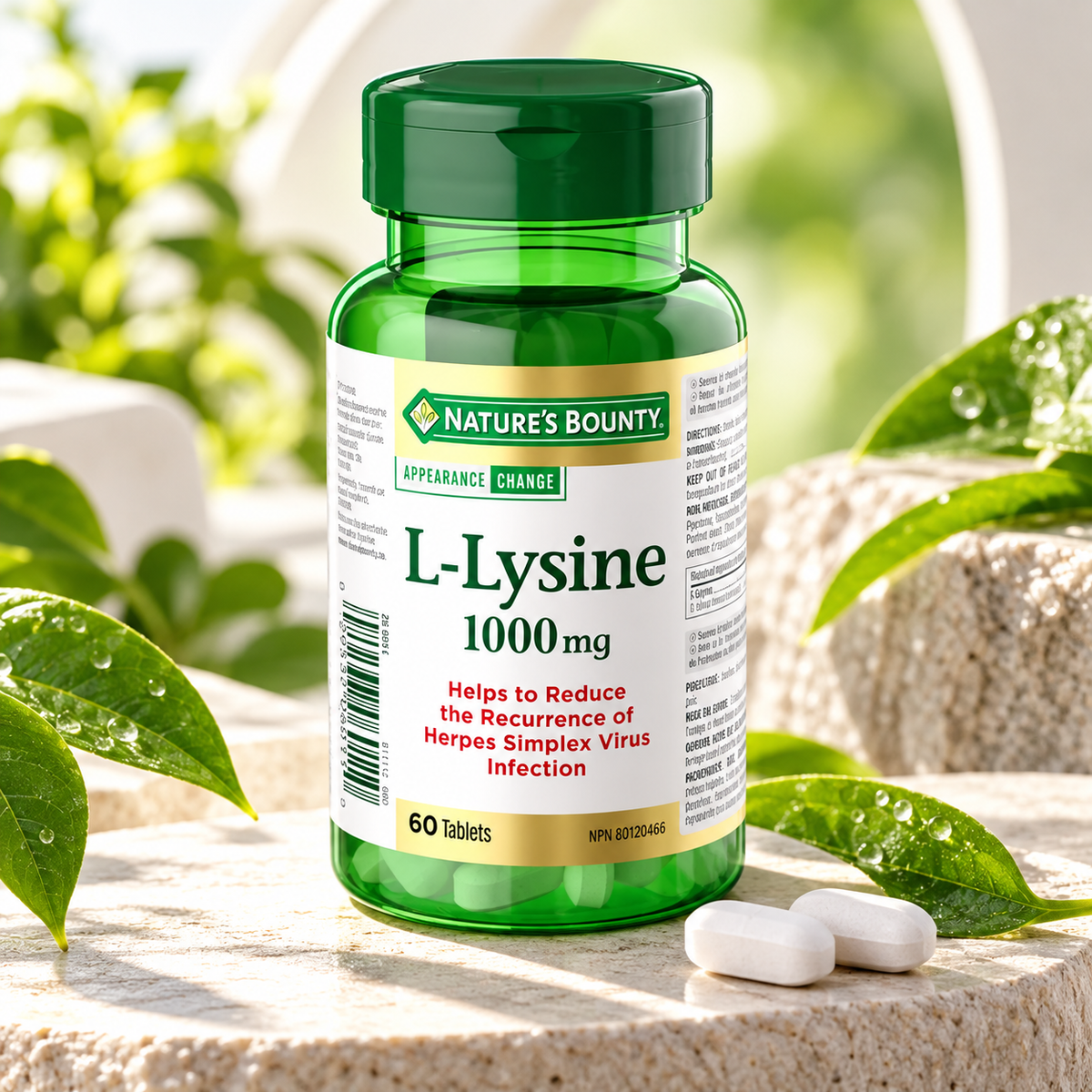 Nature's Bounty L-Lysine - 1000 mg - 60 Tablets Nature's Bounty