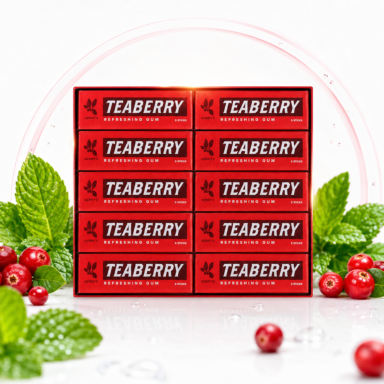FOTE HOME GOODS Teaberry Chewing Gum Classic Retro Nostalgic Flavor