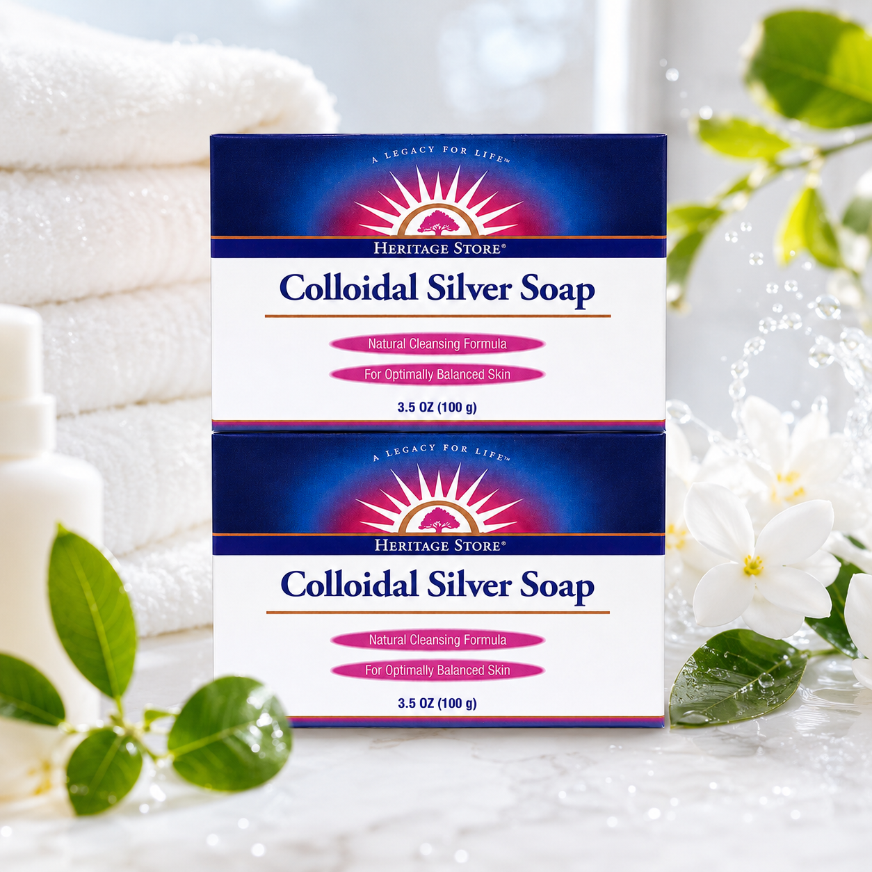 HERITAGE STORE Colloidal Silver Soap 3.5 oz Heritage Store