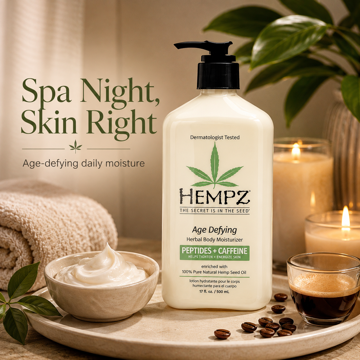 Hempz Age Defying Herbal Body Moisturizer 17 oz