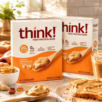thinkThin Protein Bars Creamy Peanut Butter 2.1 oz 10 Bars