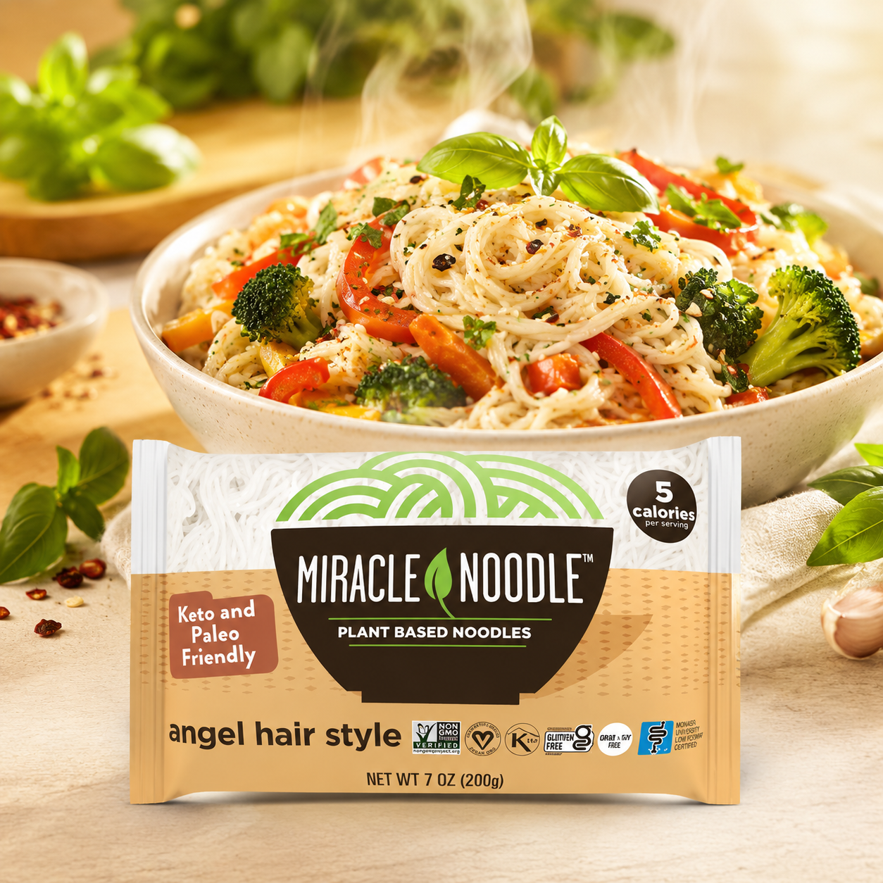 Miracle Noodle Pasta, Angel Hair, 7 Ounce