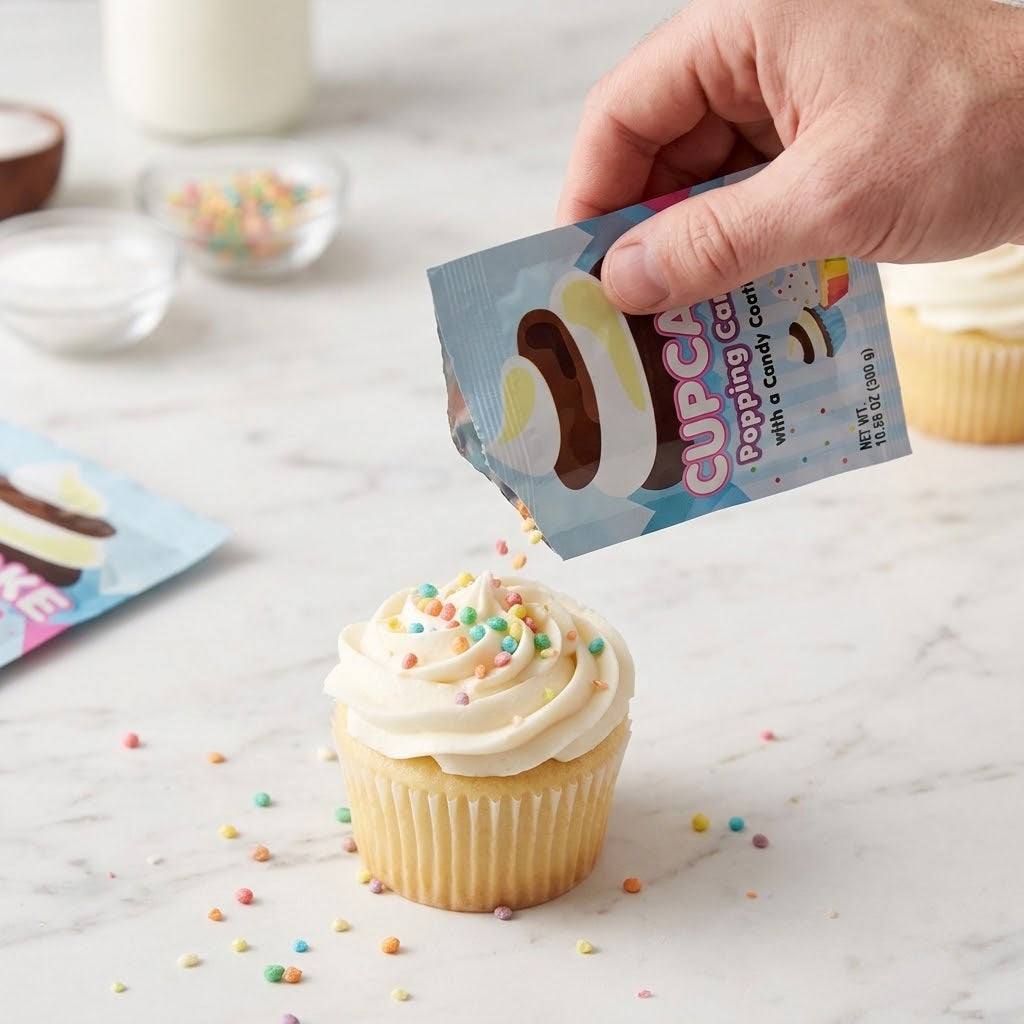 Koko's Cupcake Popping Candy with Candy Coating, 0.53 oz, 20 Count Box Koko's