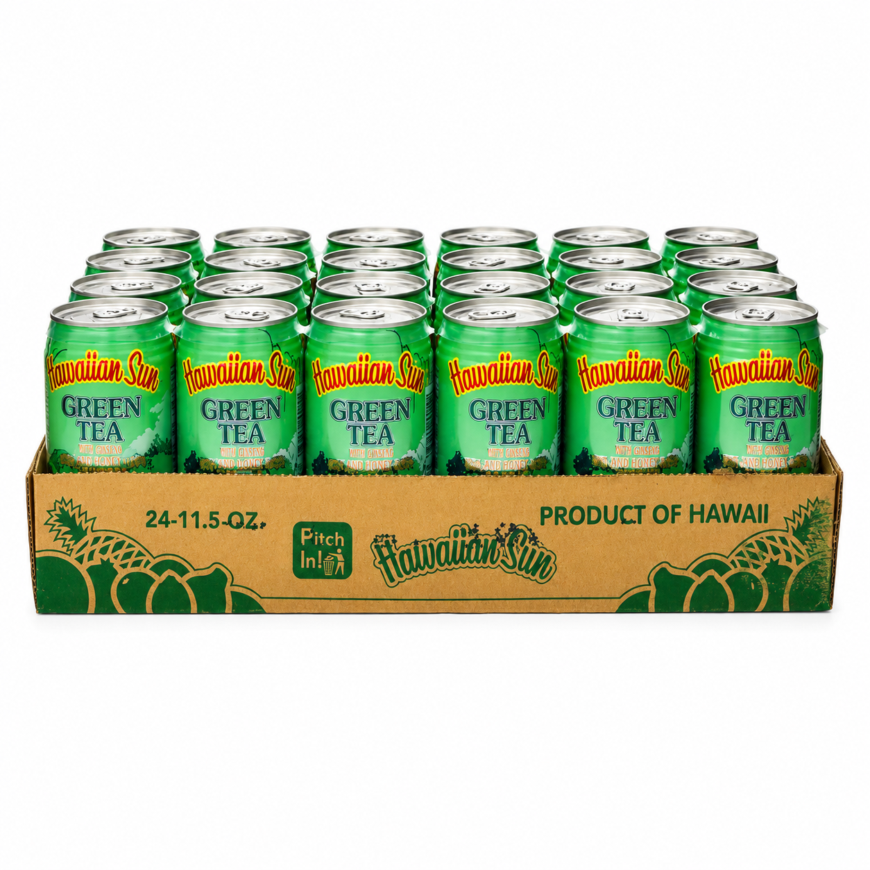 Hawaiian Sun Green Tea with Ginseng 11.5 oz
