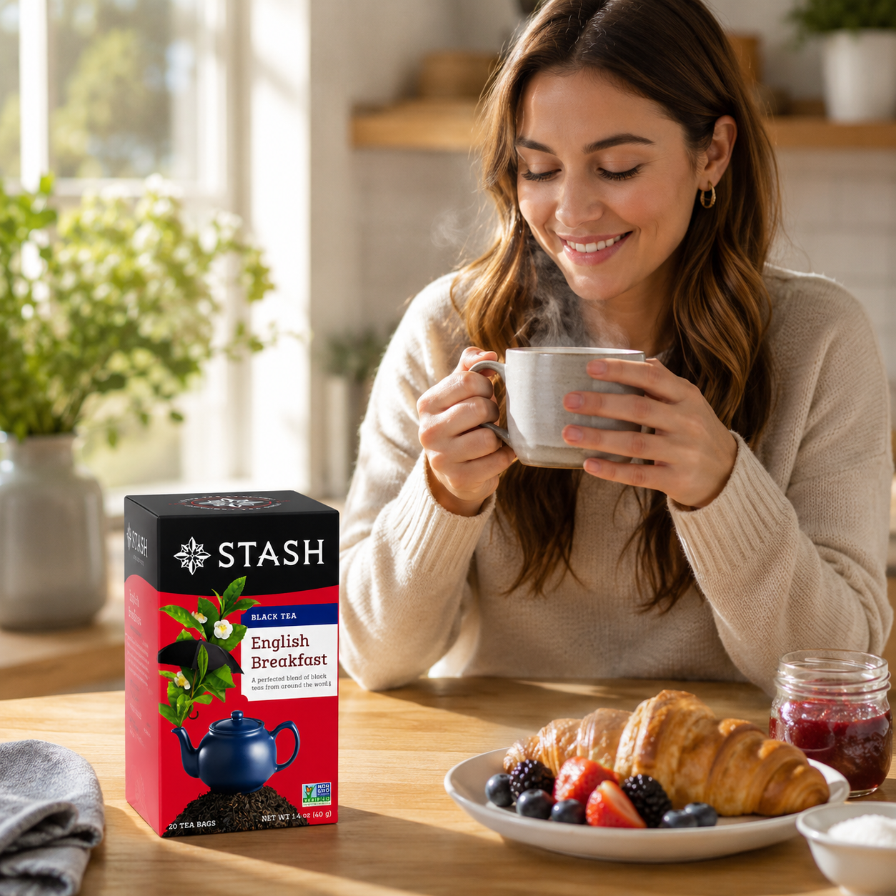 Stash Tea English Breakfast Tea, 20 Count (Pack of 6)