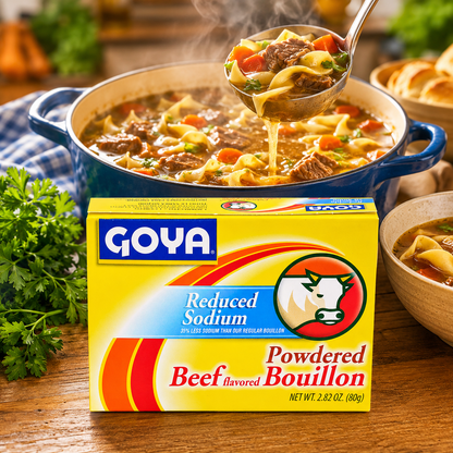 Goya Foods Beef Bouillon Reduced Sodium 2.82 oz