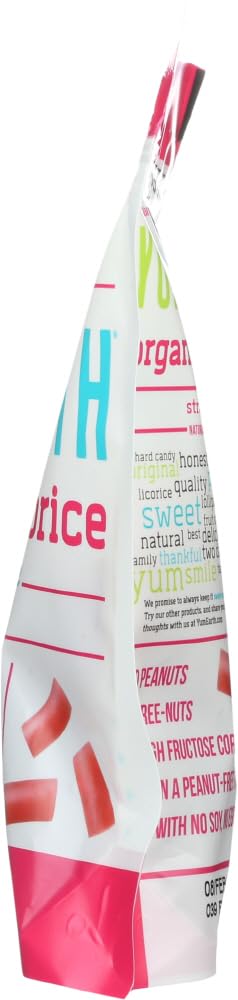 YumEarth Organic Gluten Free Strawberry Licorice Snack Packs - Allergy Friendly, Gluten Free, Non-GMO, Vegan, No Artificial Flavors or Dyes - 5 Ounce (Pack of 2)