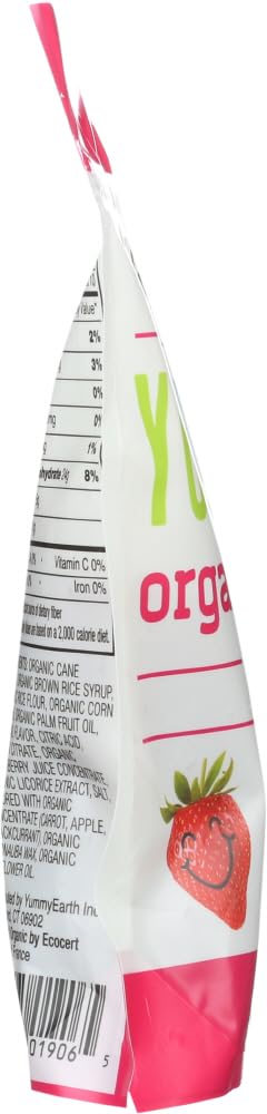 YumEarth Organic Gluten Free Strawberry Licorice Snack Packs - Allergy Friendly, Gluten Free, Non-GMO, Vegan, No Artificial Flavors or Dyes - 5 Ounce (Pack of 2)