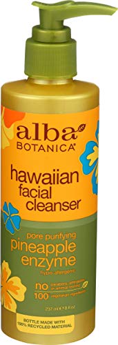Alba Botanica Hawaiian Enzyme Face Cleanser, Pineapple, 8 oz