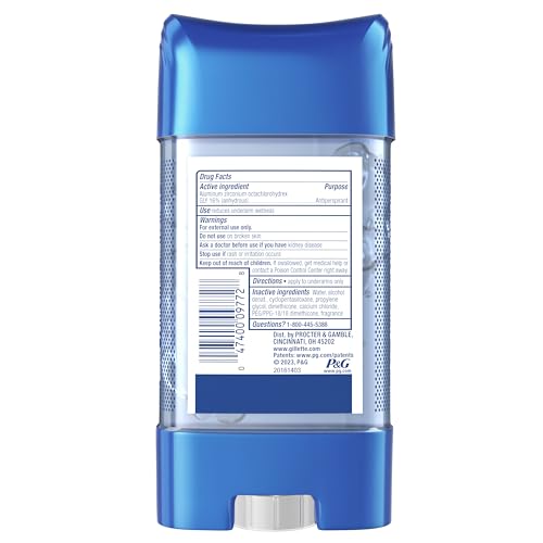 Gillette Anti-perspirant/deodorant Clear Gel (Pack of 6)