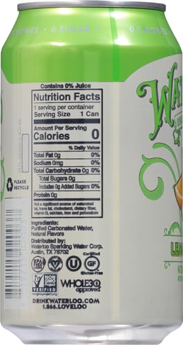 Waterloo Sparkling Water Lemon-Lime Sparkling Water 12 Fl Oz
