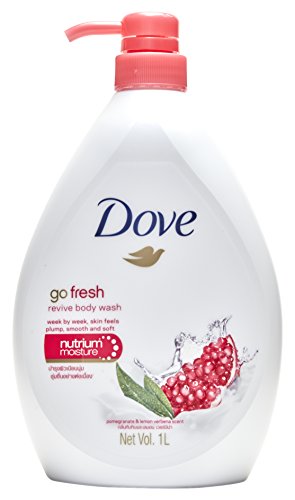 Dove Go Fresh Revive Body Wash, Pomegranate & Lemon Verbena, 33.8 fl oz / 1 L Dove