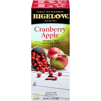 Bigelow Cranberry Apple Herbal Tea, 28 Count Bigelow