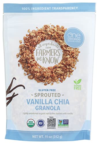 One Degree Organics Granola - Oat Vanilla Chia 11 oz USA (Case6) One Degree Organics