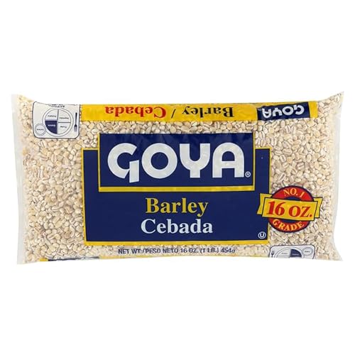 Dry Barley Grain by Goya, Pearl Barley, Pantry Staples, Cebada, Barley for Cooking, Cereal, and Soup, High in Fiber, Nutritious and Versatile, 16 oz 