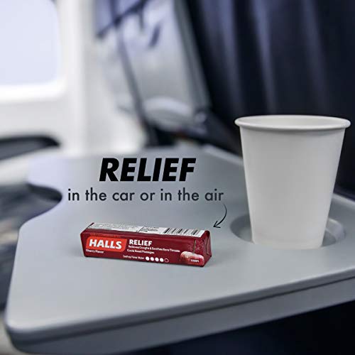 HALLS Cherry Cough Drops with Menthol 180 Drops 20 Sticks